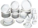 Conforama Set vaisselle VIWA 72 pièces 12 personnes porcelaine