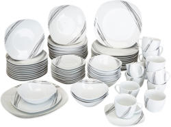 Set vaisselle VIWA 72 pièces 12 personnes porcelaine