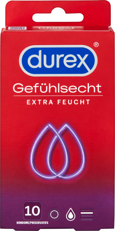 Durex Profilattici sensazione reale , 10 pezzi