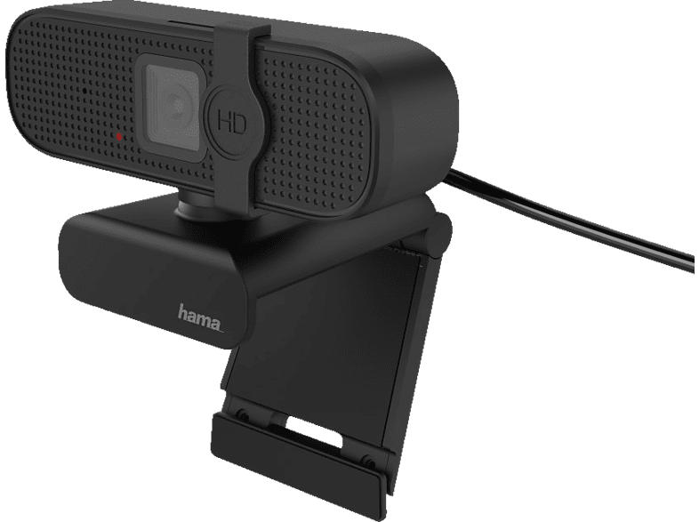 Hama Webcam C-400 Pro, 1080p, 30fps, 2 Megapixel, Fixed Focus, Mono Mikrofon, USB-A, Schwarz