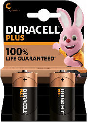 Duracell Plus C Batterie, 2er Pack