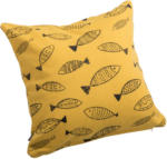Pfister Pfister - coussin décoratif HAPPY-FISHES - coton - jaune