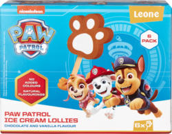 Leone Paw Patrol Ice Cream Lollies, 6 pièces, 600 ml
