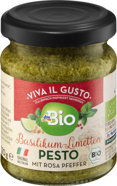 dmBio Pesto Basilikum Limette
