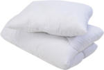 Conforama Piumino + 2 cuscini SERSUCKER SET 240 cm x 240 cm + 65 cm x 65 cm bianco