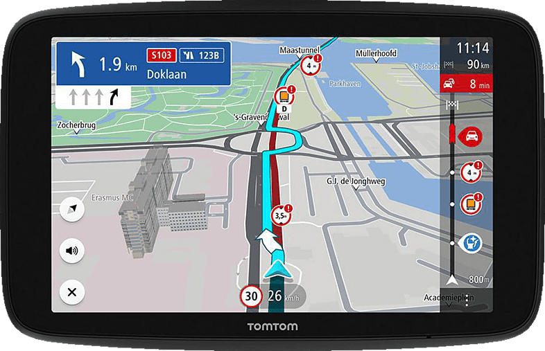 TOM Navigationsgerät GO Expert (7 Zoll, Karten-Updates Europa, Fahrspurassistent)