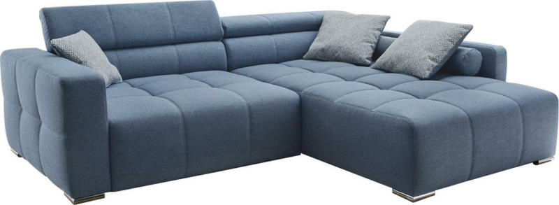 Jockenhöfer Gruppe Ecksofa, mit Kopf- bzw. Rückenteilverstellung, inklusive loser Zierkissen