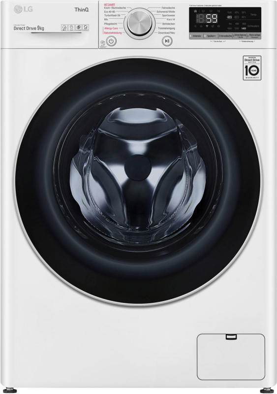 LG Waschmaschine »F4WV609S1A«, F4WV609S1A, 9 kg, 1400 U/min, 4 Jahre Garantie