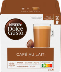 Nescafé® Dolce Gusto®  Kaffeekapseln Café au Lait, 30 Kapseln