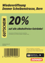 Denner Wiedereröffnung: 20% auf alkoholfreie Getränke! - al 13.08.2022