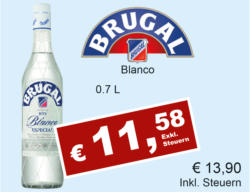 Brugal Rum Blanco