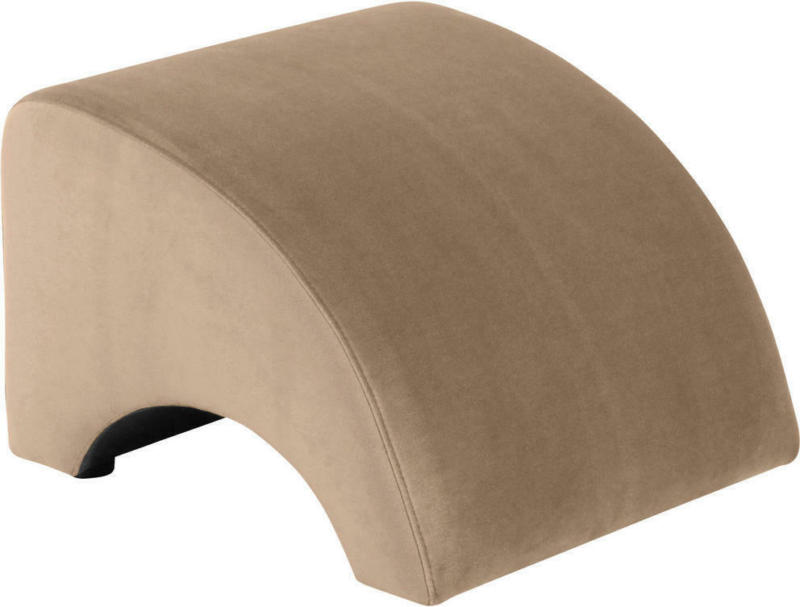 Hocker in Textil Sandfarben