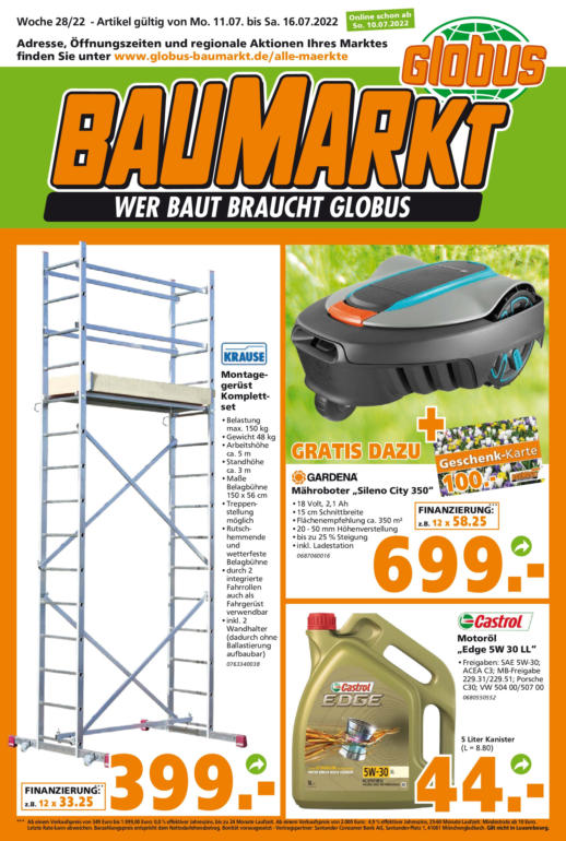 Globus Baumarkt ≫ Filialen und Öffnungszeiten in MerzigWadern