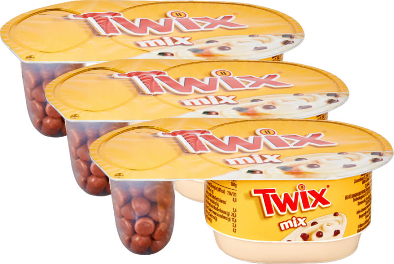 Joghurt Twix mix mit Caramelsauce, 3 x 120 g