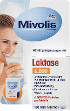 dm-drogerie markt Mivolis Laktase 6.000, 100 Mini-Tabletten - bis 12.10.2022