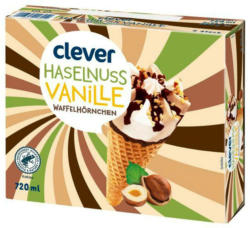 Clever Eis Stanitzel Haselnuss