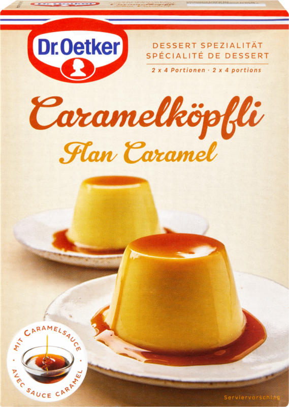 Flan caramel Dr. Oetker , 2 x 4 portions, 208 g