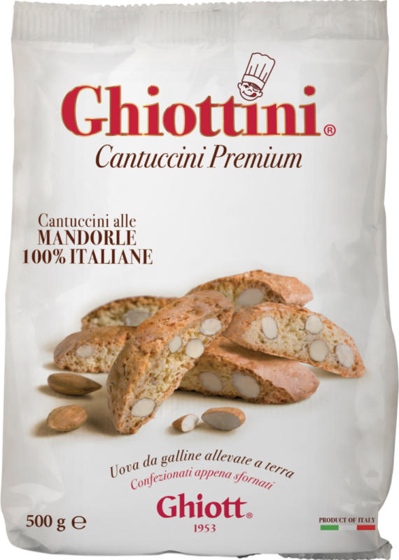 Ghiottini Cantuccini mit Mandeln, 500 g