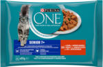 QUALIPET Purina ONE Tendres Morceaux en Sauce avec Poulet & Haricots 4x85g