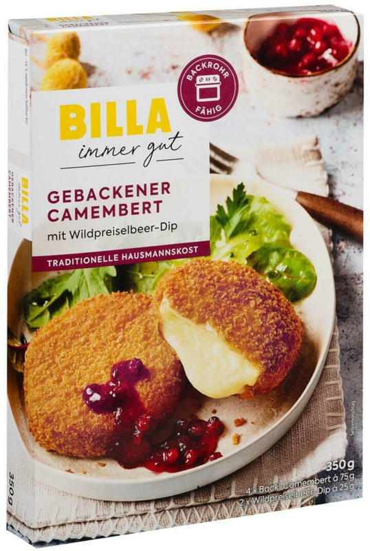 BILLA Back-Camembert mit Dip