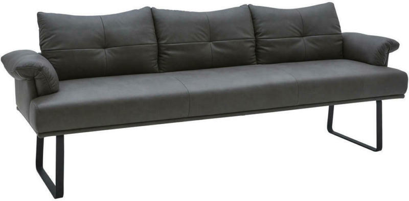 Sitzbank 239/86/69 cm in Anthrazit, Schwarz