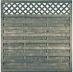 BayWa Bau- & Gartenmärkte Sichtschutzzaun „BARTEK“, grau lasiert, 180x180 cm