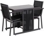 Set table et chaises de jardin OCEANE Acier noir