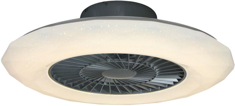 Plafonnier-ventilateur intensité variable BREEZE Ø 60 cm 40 W blanc
