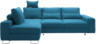 Canapé d'angle ASTI tissu bleu