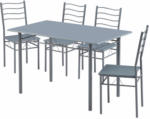 Conforama Set Tisch und 4 Stühle NINA