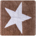 HELLWEG Baumarkt Teppich „Star“, 55x50 cm, weiß-beige, Polyester-Microfaser