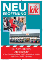 KiK KiK Neueröffnung Flensburg - bis 27.08.2022