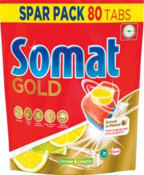 Somat Geschirrspültabs Gold Zitrone & Limette, 80 Tabs
