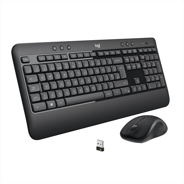 Logitech MK540 Tastatur-Maus-Kombination, kabellos, 3 Jahre Batterielaufzeit, Für PC, Laptop, Schwarz; Tastatur + Maus