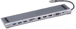 ISY Dockingstation IDO-1000 USB-C-Multiport-Pro-Dock, Silber