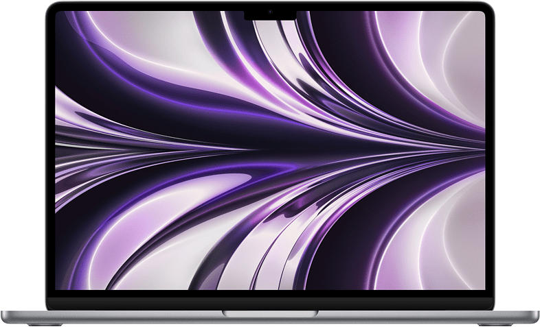 Apple MacBook Air 13 Zoll, M2 Chip 8-Core und GPU, 8GB RAM, 256 SSD, Space Grau (MLXW3D/A); Notebook