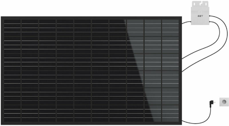 PLUG-IN-Photovoltaik-Solaranlage „LightMate G“, inkl. Balkonmontage