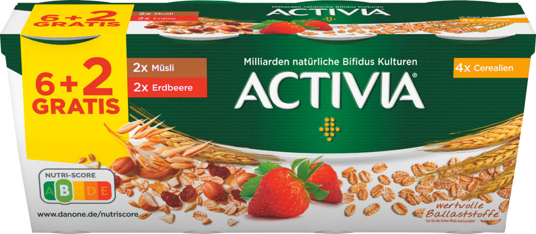 Activia Fraise Danone 4x 115 g