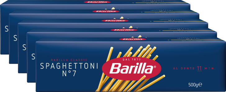 Barilla Spaghettoni n. 7, 5 x 500 g