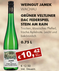Grüner Veltliner DAC Federspiel Stein am Rain