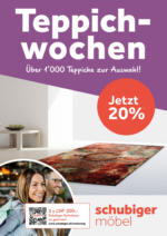 Schubiger Möbel Teppichwochen - al 15.10.2022