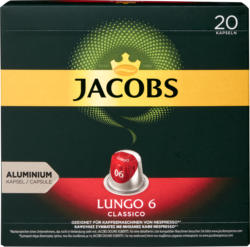 Jacobs Kaffeekapseln Lungo 6 Classico , kompatibel mit Nespresso®-Maschinen, 20 Kapseln