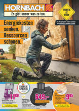 Hornbach - Energiekosten senken. Ressourcen schonen.