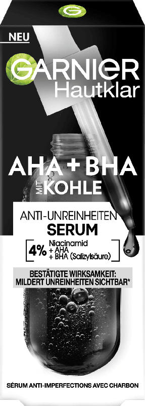 Garnier Skin Active Serum Anti-Unreinheiten AHA + BHA Kohle