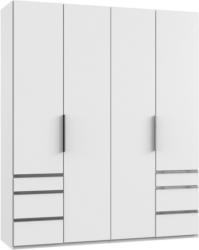 Drehtürenschrank Level 36a Weiß B: 200 cm