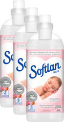 Lessive liquide Hypoallergénique Softlan Ultra , 3 x 40 lessives, 3 x 1 litre