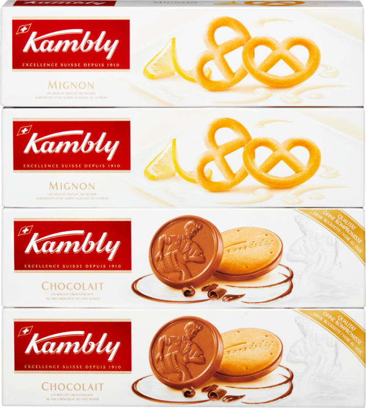 Biscotti Quattro Kambly, Mignon & Chocolait, 360 g