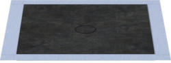 Bodengleiches Duschelement-Set Wesko Trentino 90x90x4,9 cm eisenoxid
