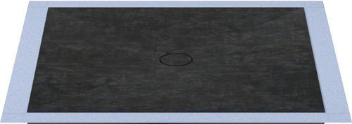 Bodengleiches Duschelement-Set Wesko Trentino 120x120x5,4 cm eisenoxid