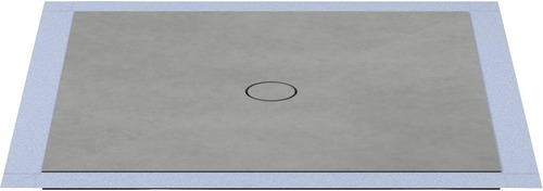 Bodengleiches Duschelement-Set Wesko Trentino 120x120x5,4 cm spaltgestein